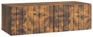 Support mural meuble TV 98 x 41 x 30 cm Chêne fumé Bois transformé