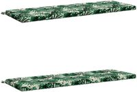 vidaXL - 2-delige - Bankkussens - SOEST - 100% - Polyester - Bladpatroon