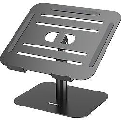 Fellowes Alumia™ Laptop standaard – Ergonomische Bureau‑Standaard – Gemaakt van 96% Gerecycled Materiaal - Zwart