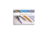 FEDRIGONI Fabriano 46349 millimeterpapier, 72 g, A4, 297 x 210 mm, Bistre 12 stuks, rood