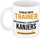 Bellatio Decorations Trotse trainer van de grappigste kanjers koffiemok - theebeker - wit - 300 ml - cadeau voor trainer