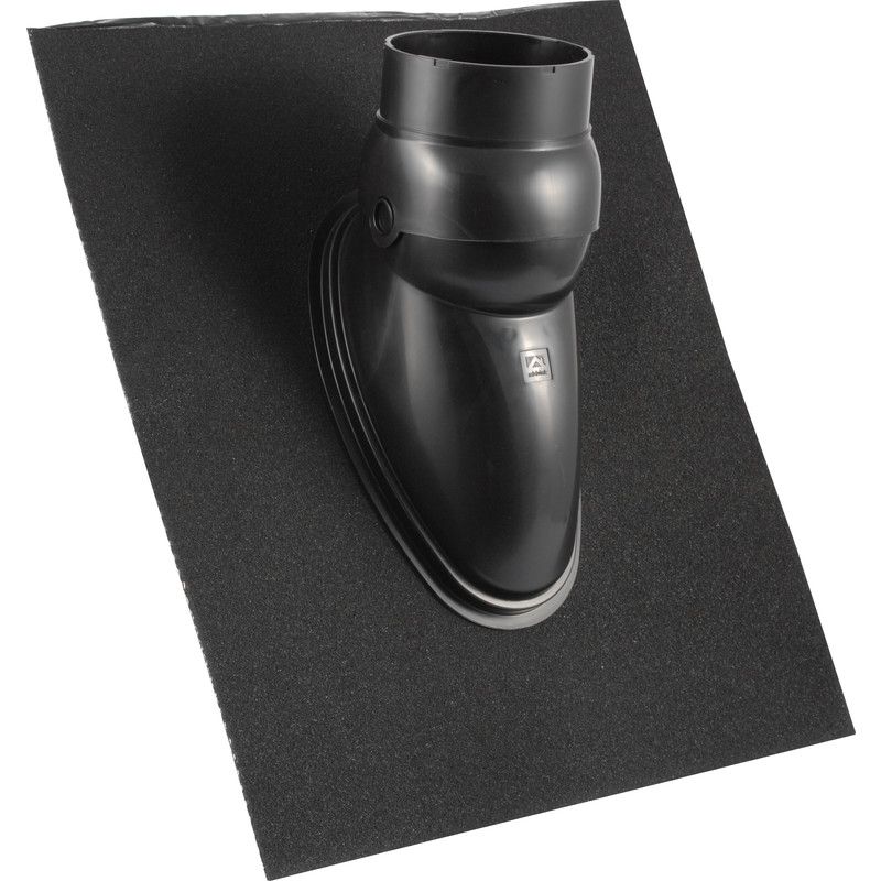 Ubbink Ubiflex Universeel Dakpan 15-55 graden - 125-131mm - Zwart