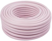 Merkloos / Sans marque Relaxdays Tuinslang, 50 m, universele waterslang 1/2 inch, uv- en weerbestendig, weefselslang tuin, PP, roze