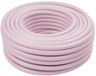 Merkloos / Sans marque Relaxdays Tuinslang, 50 m, universele waterslang 1/2 inch, uv- en weerbestendig, weefselslang tuin, PP, roze
