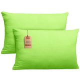 NatureMark Jersey kussenhoezen, 40 x 60 cm, appelgroen, set van 2