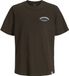 JACK&JONES JJEBRANDES BACKP RELAXED TEE SS SN JNR Jongens T-shirt Maat 152 Katoen Zwart