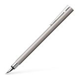 FABER-CASTELL Vulpen Neo Slim roestvrij staal mat zilver, penpunt EF