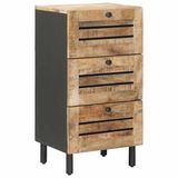 vidaXL - Opbergkasten - Naturel - 40 x 33 x 75 cm - Massief Mango Hout