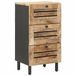 vidaXL - Opbergkasten - Naturel - 40 x 33 x 75 cm - Massief Mango Hout