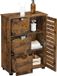 Vasagle meuble de salle de bain, commode, armoire de rangement, 3 tiroirs, 2 étagères réglables, marron vintage