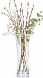 DK design Vase à fleurs - cylindrique - 8 x 25 cm - verre transparent