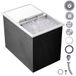 VEVOR Bac à Glace Encastrable 109,48 L 683x455x536 mm, Boîte Isotherme pour Glace en Inox, avec Couvercle Coulissant, Conservateur à Glaçons, pour Boissons Bières Fraîches Cuisine Extérieure Bar