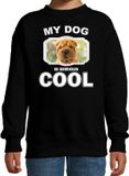 Bellatio Decorations Shar pei honden trui / sweater my dog is serious cool zwart - kinderen - Shar peis liefhebber cadeau sweaters - kinderkleding / kleding 122/128