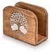 Houten zakdoekhouder, ontwerp: levensboom