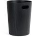 ShopVlot Panier en papier 9 litres - poubelle en bois véritable - chêne noir - moderne pour bureau