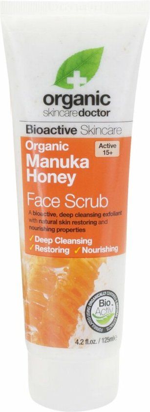 Dr. Organic Manuka Honing Gezichtsscrub 125 ml