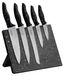 STONELINE Messer-Set Magnet Messerblock, bestückt, 6-teilig, mit klappbarem Ständer (5-tlg), rostfreier Edelstahl mit Titanbeschichtung, Designed in Germany
