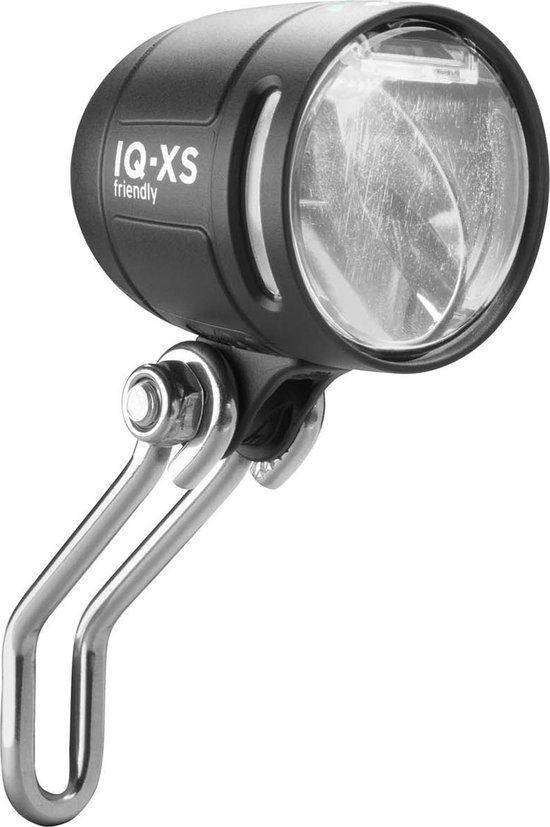 Busch & Müller Lumotec IQ-XS High Beam Front Light - 100/150 Lux - E-bike 9-48 Volt - Black