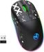 HxSJ HXSJ T90 2.4G Stille Draadloze Gaming Muis - Bluetooth - Zwart