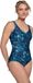 ten Cate Swim Ten Cate Badpak Soft Cup Shape Painted Leaves Navy Dames Maat 48
