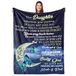 UFOORO Gepersonaliseerde deken voor dochter, gepersonaliseerde deken voor papa en mama, verjaardag, 140 x 177,8 cm