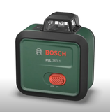 Bosch Groen PLL 360-1G Set 360-lijnlaser | Geïntegreerde Li-ion Batterij + Opbergetui + Statief 1,2 m - 0603663MZ1
