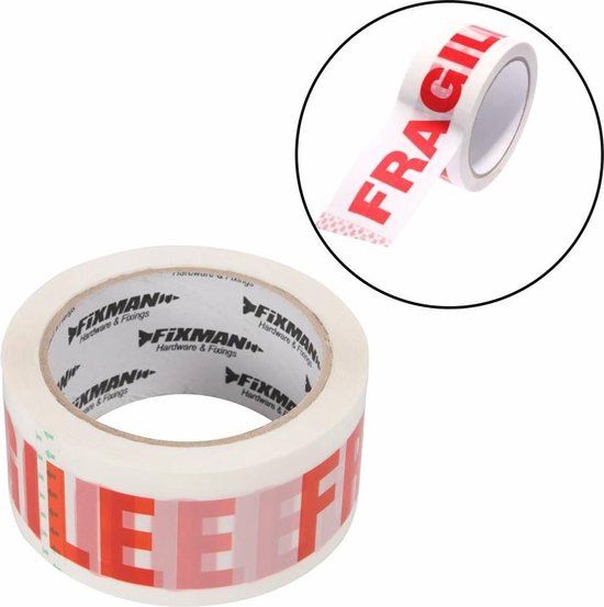 Fixman Inpaktape - Fragile - 48 mm x 66 meter