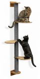 eyepower Omnideal 175 cm Wandkrabpaal met 3 Bamboe Planken