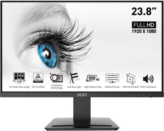 MSI PRO MP243X 23.8" Full HD IPS 100Hz 1ms HDMI Monitor