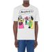 Moschino T-shirt en jersey biologique à imprimé Comics Characters Blanc