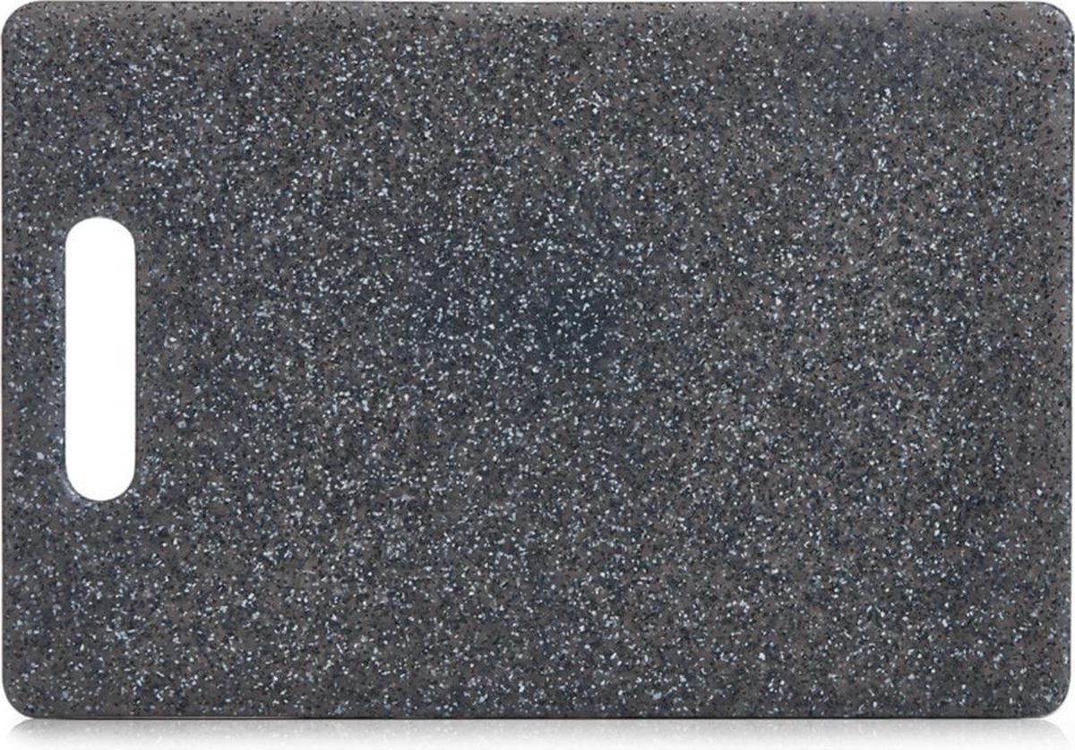 ZELLER Rechthoekige snijplank kunststof 30 cm - antraciet