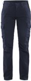 Blåkläder Dames industrie werkbroek stretch 7144-1832 - Donker marineblauw/Zwart - C46