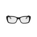 Fendi Fe50155i Lunettes De Vue Femme Noir Carrées Transparent 53mm