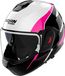 Nolan N120-1 Fluente 367, casque modulaire, couleur: Blanc/Noir/Fuchsia, taille: L