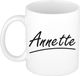 Bellatio Decorations Annette Naam koffiemok - wit