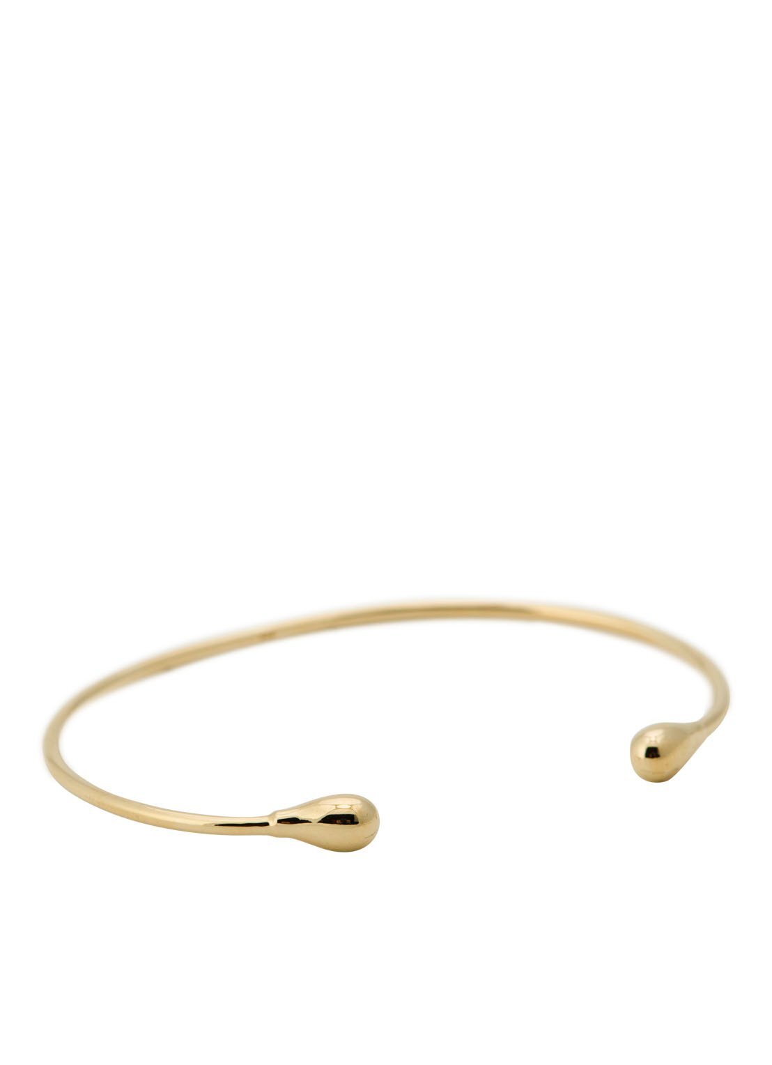 Anna + Nina Drop bangle van zilver met 14k goud verguld