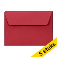 Clairefontaine Clairefontaine gekleurde enveloppen intens rood C6 120 grams (5 stuks)