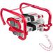 Échelle de secours incendie 4m, 2 étages, rétractable en alliage d'aluminium léger, avec sangles polyester robustes, marches antidérapantes, charge max 453kg.
