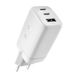 Hama Fresh 'n Rebel Oplader iPhone & Samsung – 67W Adapter 2x USB-C & USB-A (3 poorten) – Veilige Snellader iPhone & Samsung – Ice Grey