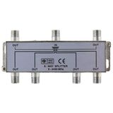 SAT & BK-verdeler 6-voudige splitter 100dB afgeschermd HD en Unicable - duikbaar