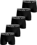 Björn Borg Cotton Stretch Jongens Boxershorts - 5 stuks - Zwart - Maat 170