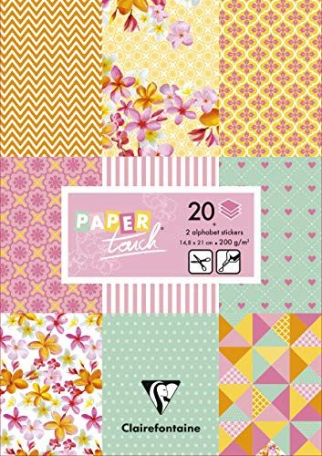 Clairefontaine Papier Pad - A5 - 20 vellen - Shabby Chic