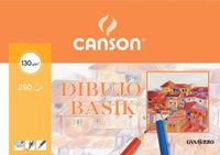 Merkloos Canson Tekenpapier Basik Wit A3 250 Vellen