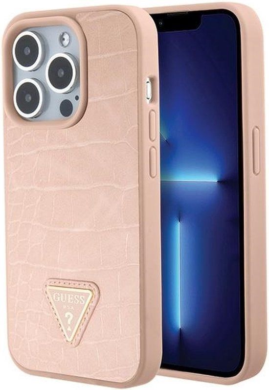 Guess GUHCP15LPCRTHCP iPhone 15 Pro 6.1" Case - Pink