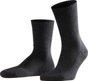 FALKE Walkie Light eenkleurig wol functioneel materiaal sokken unisex grijs - maat 37-38