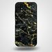 Samsung Housse pour Samsung Galaxy A22 5G – Motif marbre doré et noir
