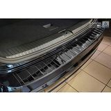 Zwart-Chroom Avisa Zwart-Chroom RVS Achterbumperprotector compatibel met Volkswagen Touran III 2015- incl. R-Line 'Ribs'