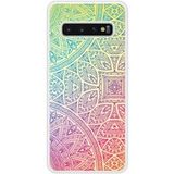 Samsung Galaxy S10 Mandala pastel verstevigd hoesje met sublimatie bedrukking