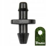 Bradas DSK-5132 - Raccord à insérer - 25 Pièces - 4mm - Noir