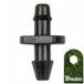Bradas DSK-5132 - Raccord à insérer - 25 Pièces - 4mm - Noir
